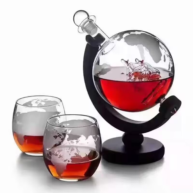 Decanter Globe Set - Creative Globe Decanter Set 1L with