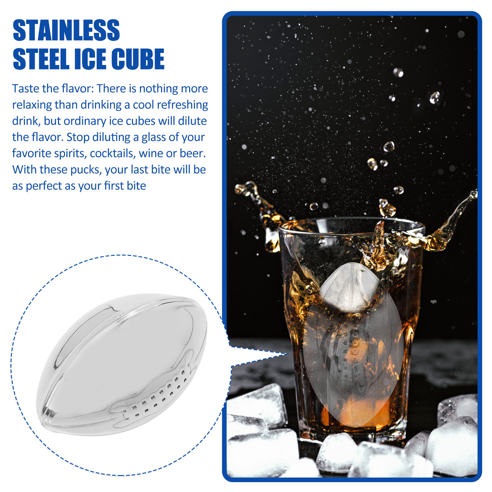 Stainless Steel Ice Cube Set R – Home Bar Set Bewertung und Preis