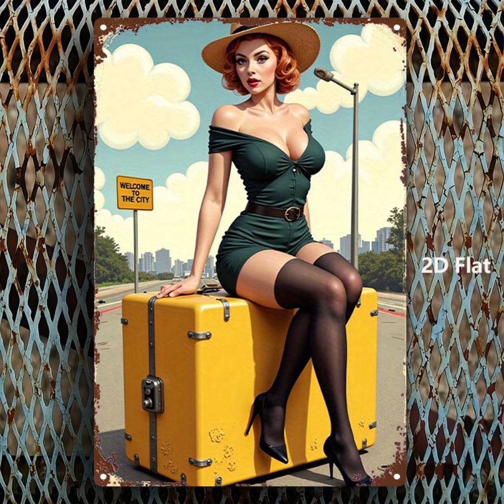 Vintage Beauty with Suitcase M – Home Bar And Kitchen Bewertung und Preis