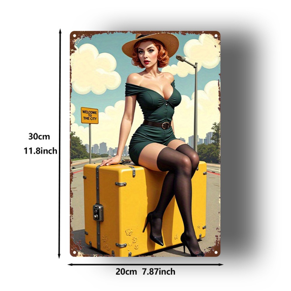 Vintage Beauty with Suitcase M – Home Bar And Kitchen Bewertung und Preis