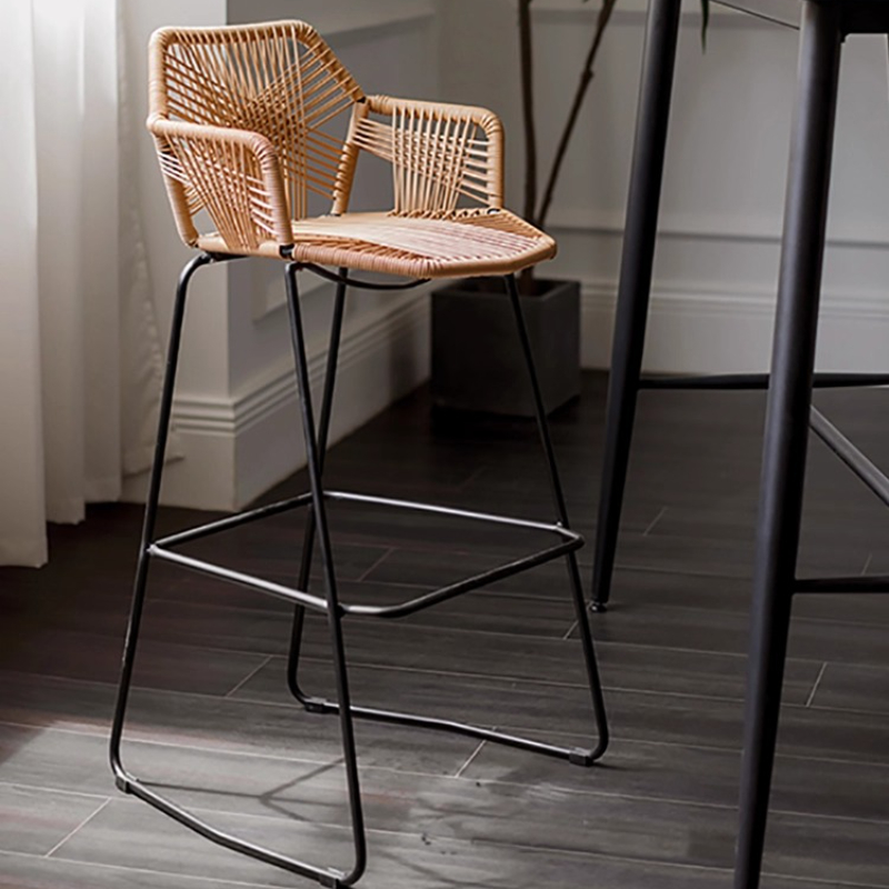 Scandinavian Rattan Bar Stool  – Home Bar Lounge Bewertung und Preis