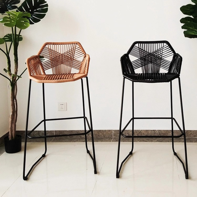 Scandinavian Rattan Bar Stool  – Home Bar Lounge Bewertung und Preis