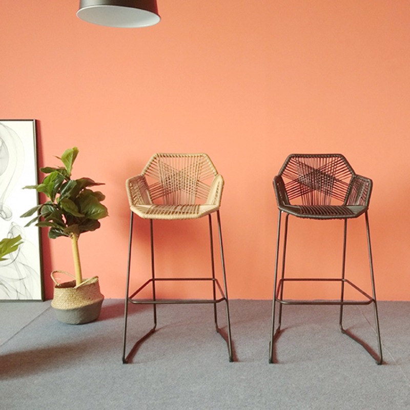 Scandinavian Rattan Bar Stool  – Home Bar Lounge Bewertung und Preis