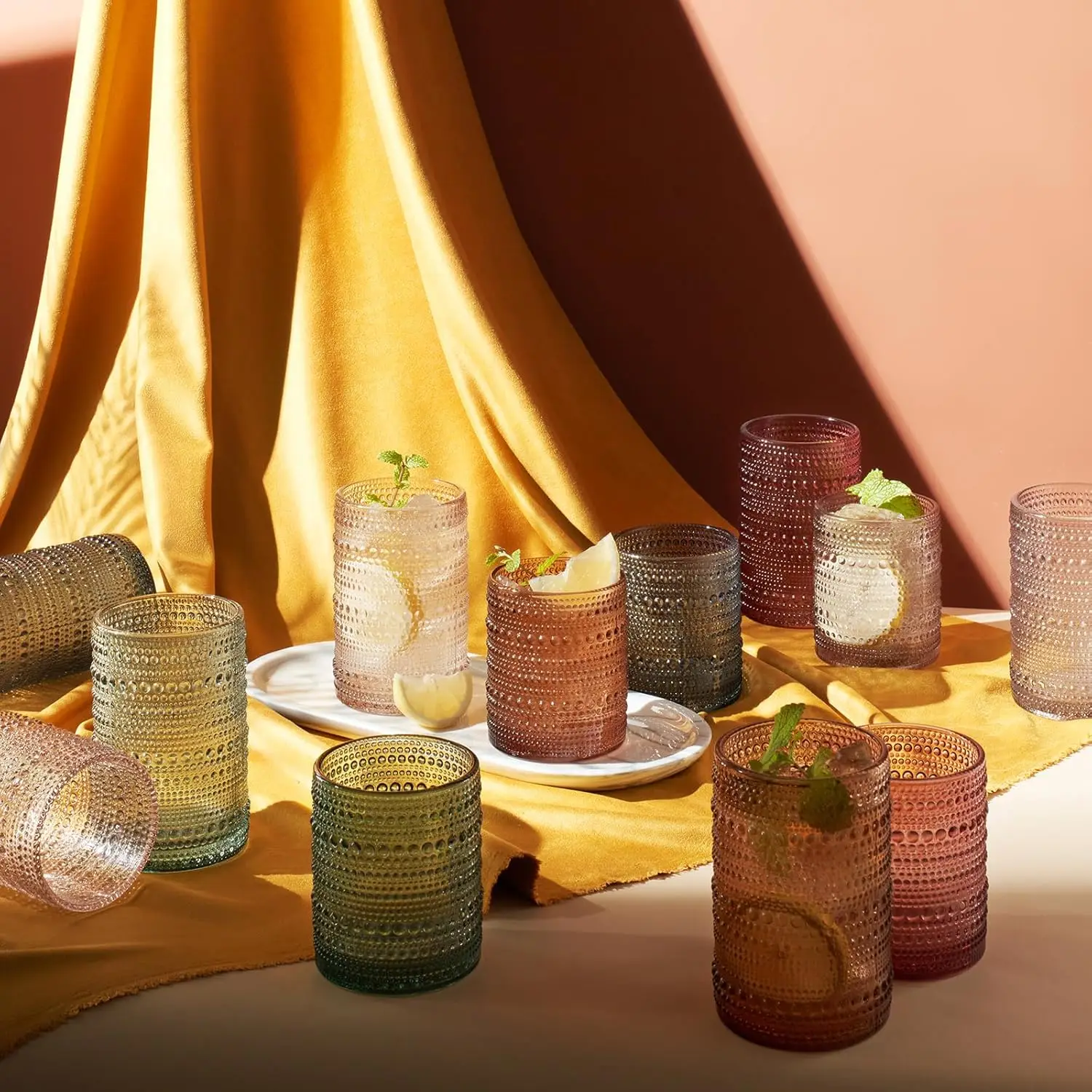 Hobnail Beaded Highball Drinki – Old Fashioned Glass Bewertung und Preis