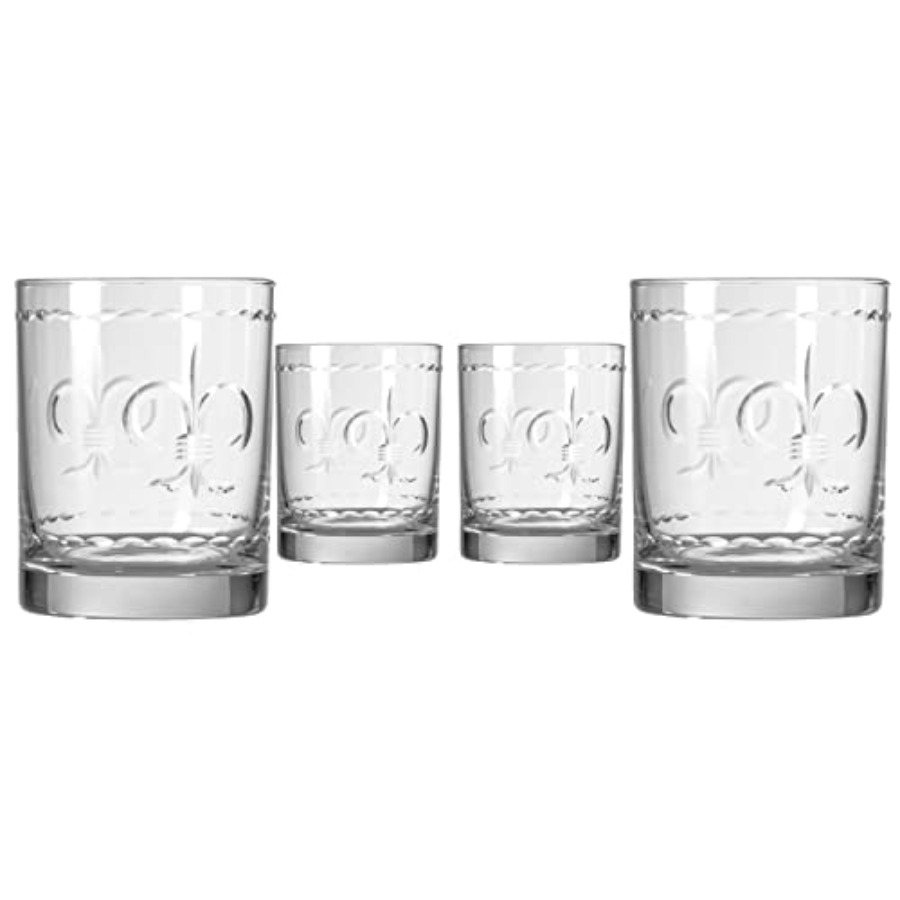 Fleur De Lis Double Old Fashio – Old Fashioned Glass Bewertung und Preis