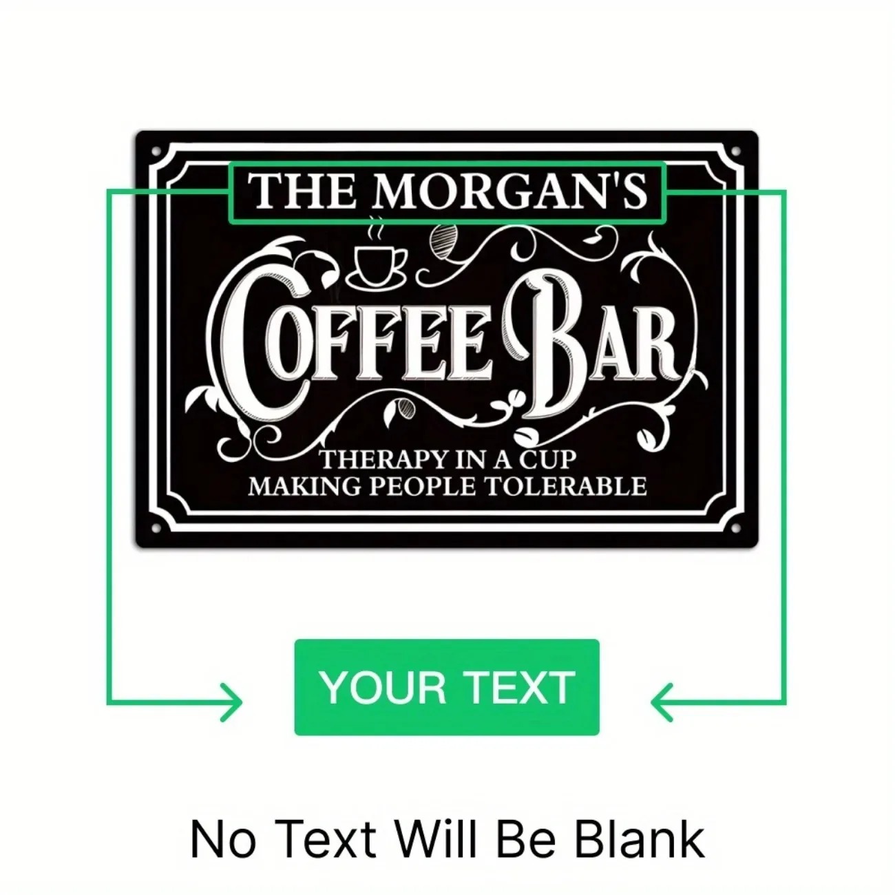 1PC Custom Text The Morgan's C – Home Bar And Kitchen Bewertung und Preis