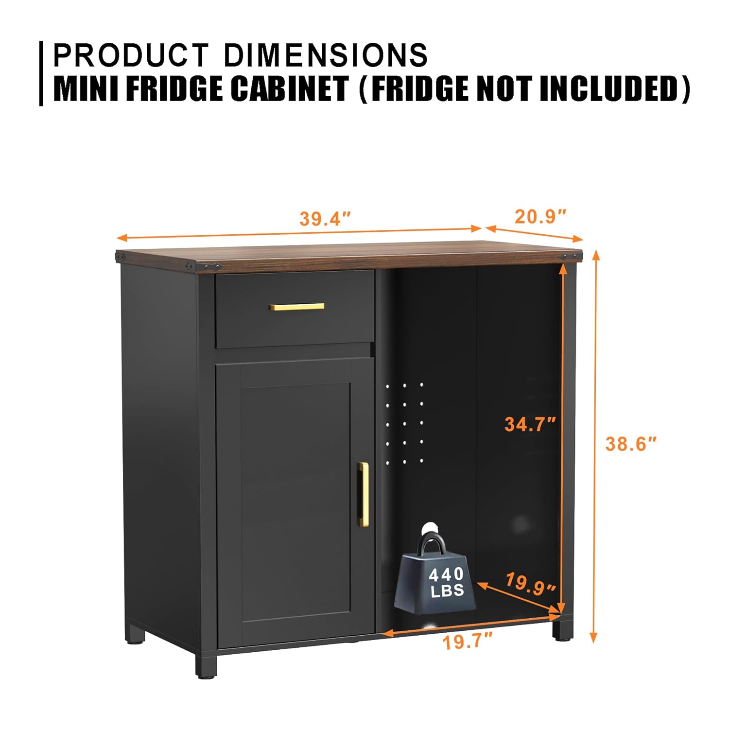 Coffee Bar Cabinet with Mini F – Home Bar And Fridge Bewertung und Preis
