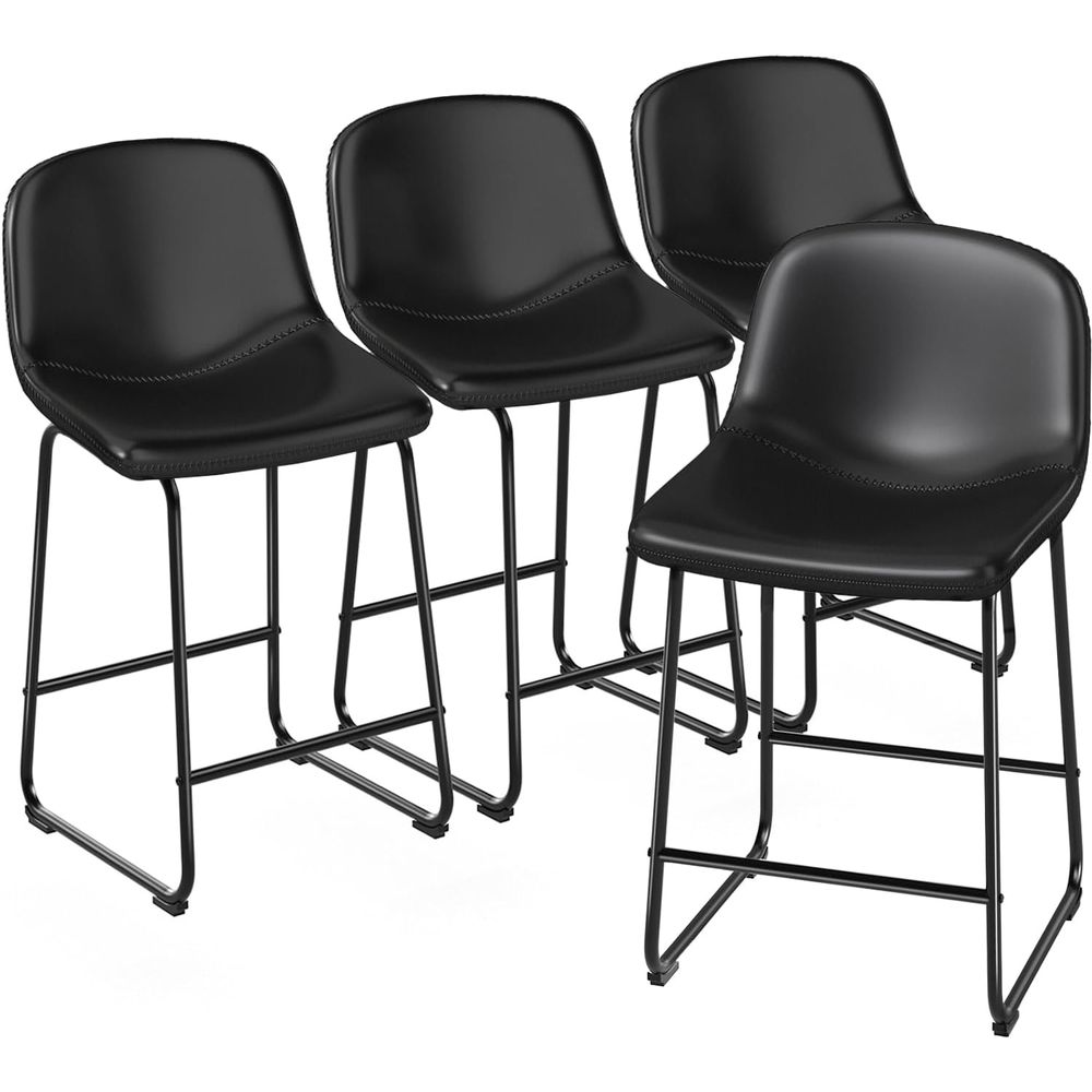 4-Piece Leather Dining Chairs  – Home Bar And Counter Bewertung und Preis