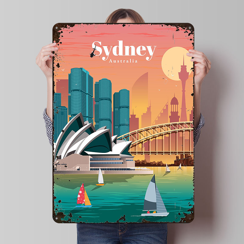 Sydney Poster Wall Art Retro V – Home Bar Sydney Bewertung und Preis