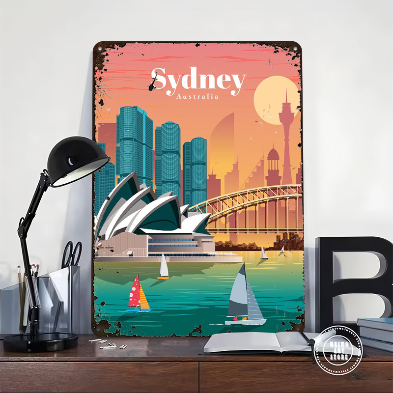Sydney Poster Wall Art Retro V – Home Bar Sydney Bewertung und Preis