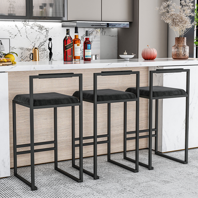 Nordic Velvet Black Bar Chairs – Home Bar Lounge Bewertung und Preis