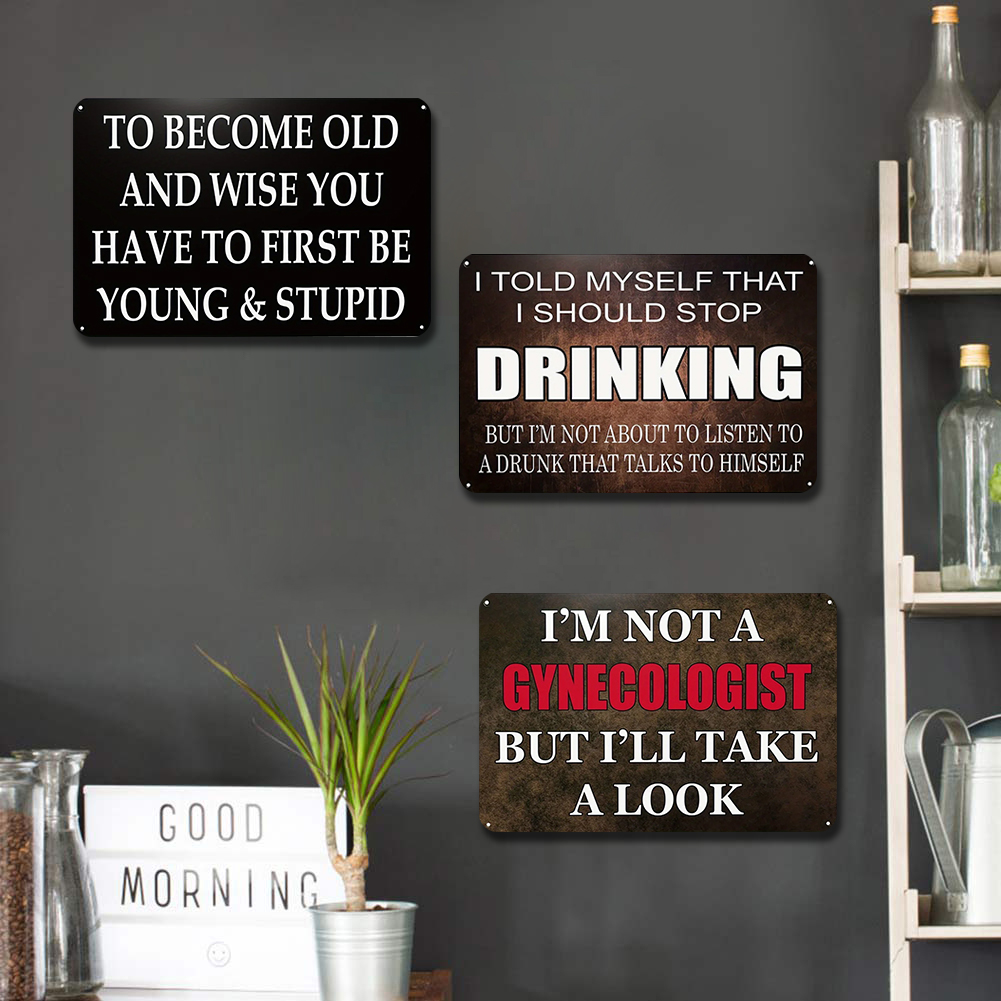 Stylish Iron Drawing Metal Sig – Home Bar And Coffee Bewertung und Preis