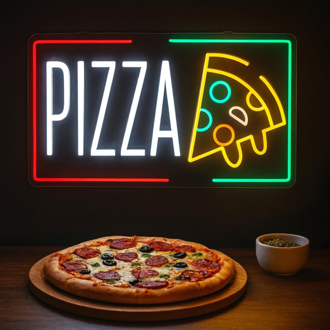 Pizza Neon Sign Business USB L – Home Bar And Kitchen Bewertung und Preis