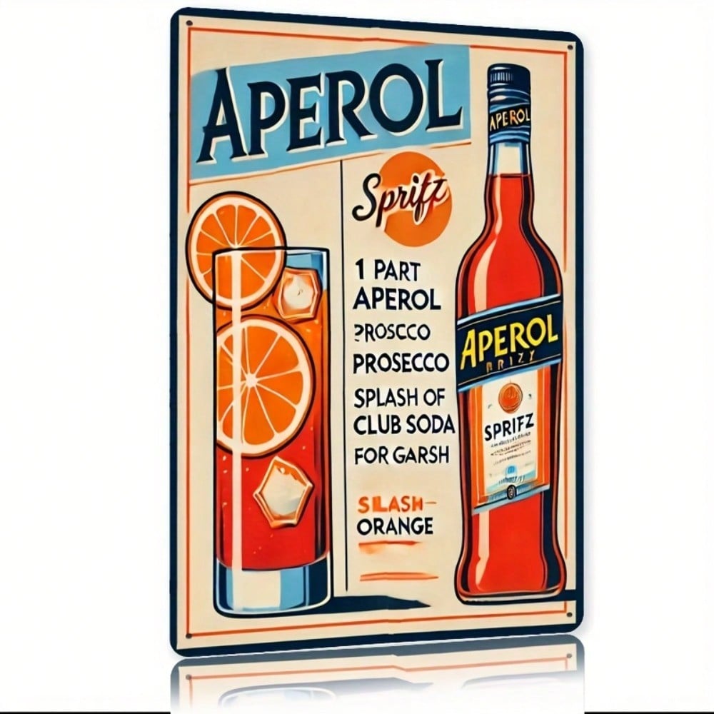 Vintage Aperol Spritz Metal Si – Home Bar And Kitchen Bewertung und Preis