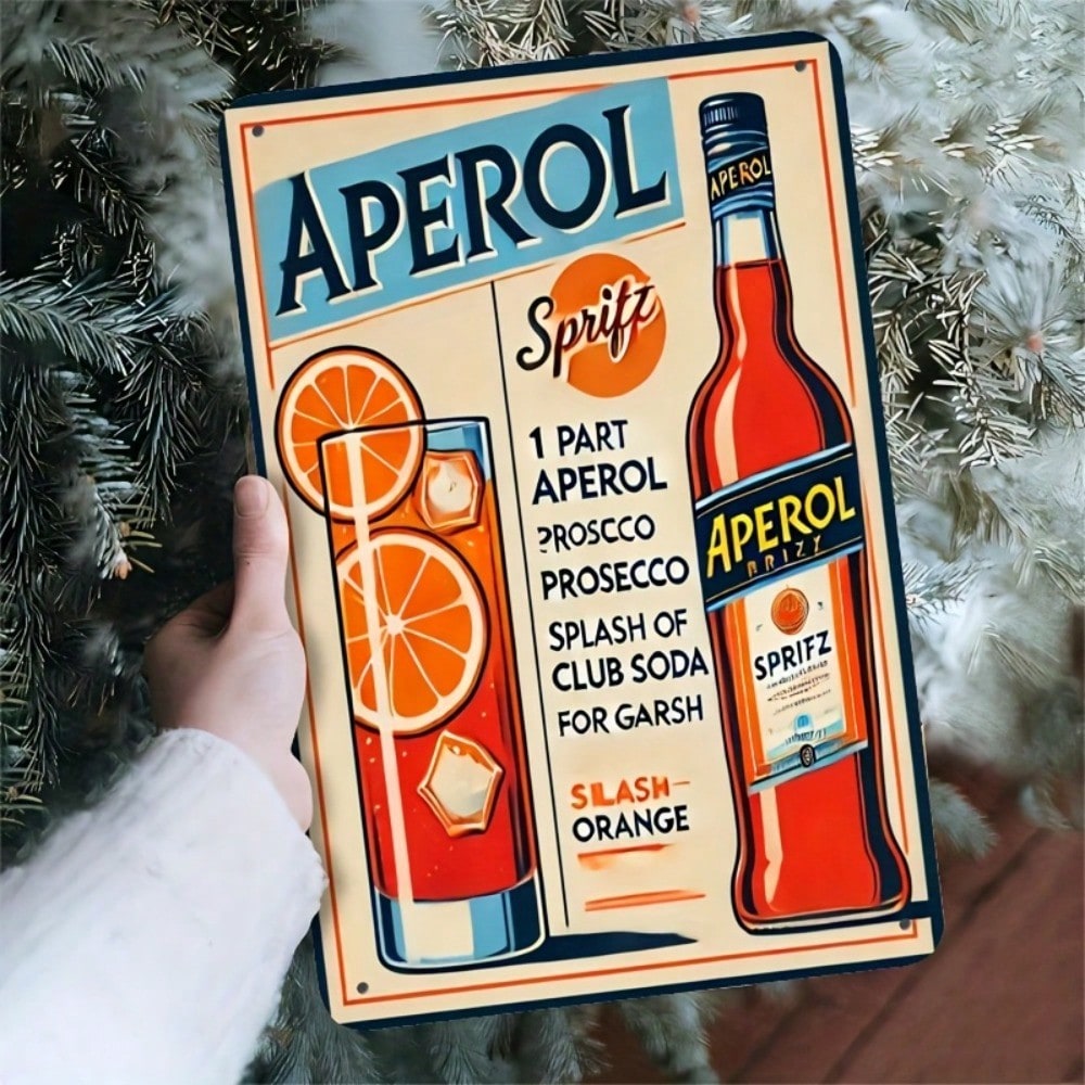 Vintage Aperol Spritz Metal Si – Home Bar And Kitchen Bewertung und Preis