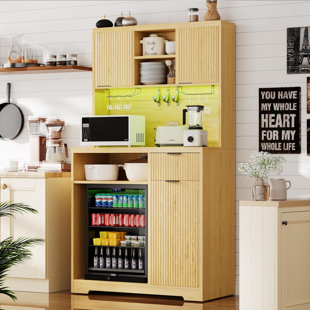 Coffee Bar Cabinet with Mini F – Home Bar And Fridge Bewertung und Preis