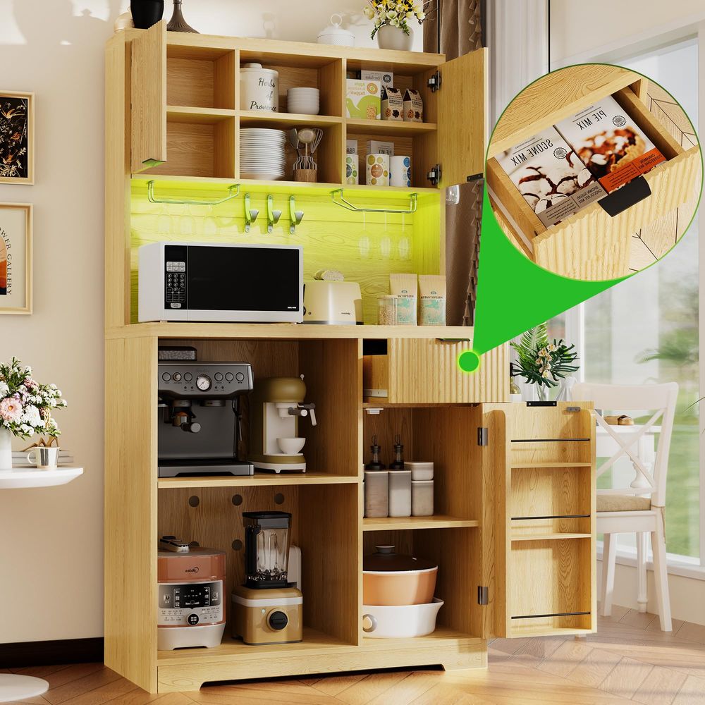 Coffee Bar Cabinet with Mini F – Home Bar And Fridge Bewertung und Preis