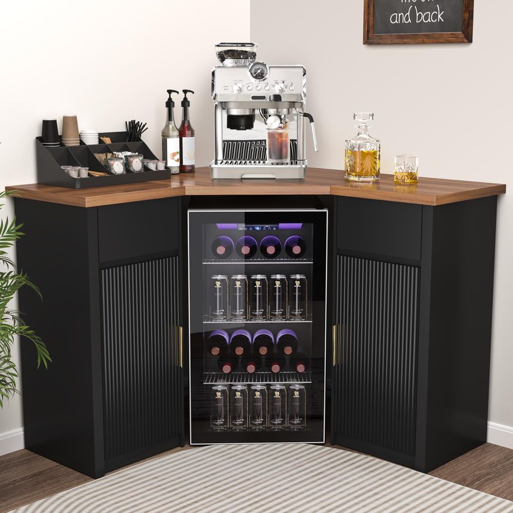 Corner Bar Cabinet with Fridge – Home Bar And Fridge Bewertung und Preis