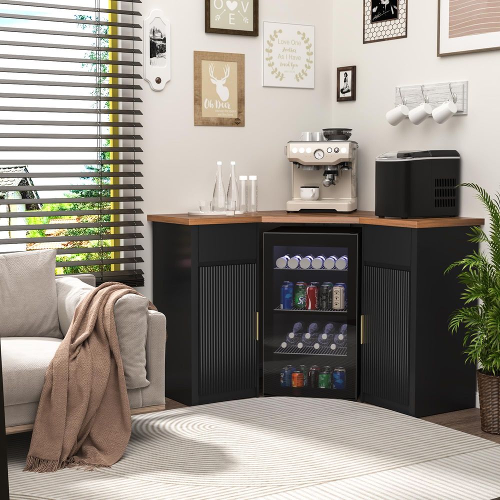 Corner Bar Cabinet with Fridge – Home Bar And Fridge Bewertung und Preis