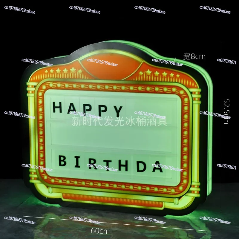 Letter Card Luminous Hand Hold – Home Bar Word Bewertung und Preis