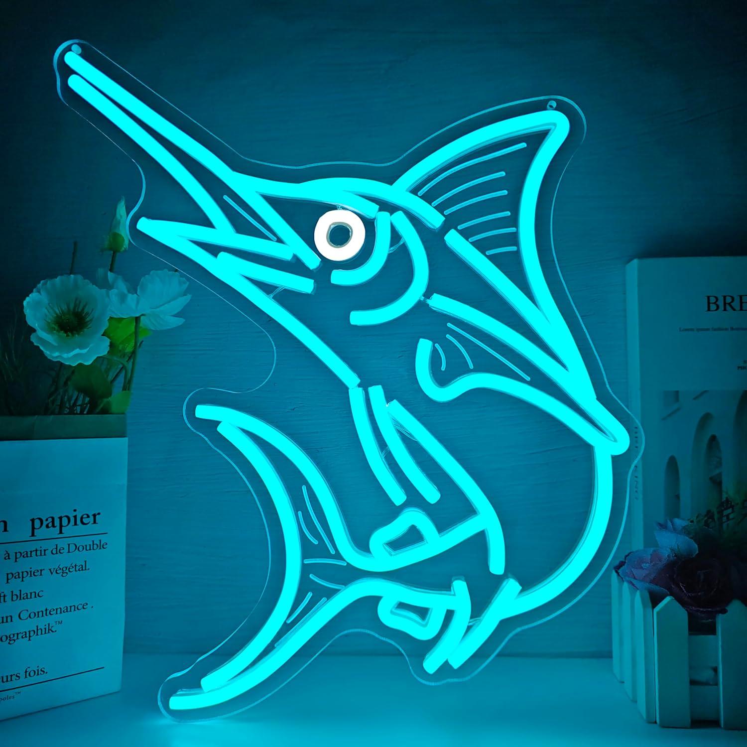 Marlin Fish Neon Sign Deep Sea – Home Bar And Restaurant Bewertung und Preis