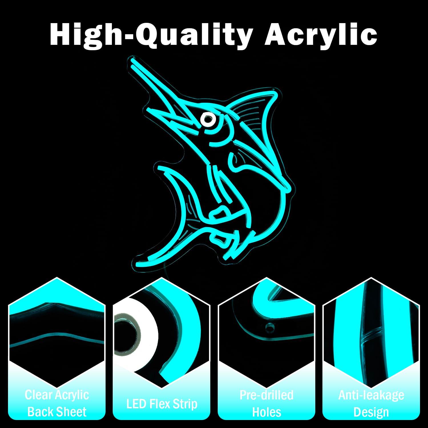 Marlin Fish Neon Sign Deep Sea – Home Bar And Restaurant Bewertung und Preis