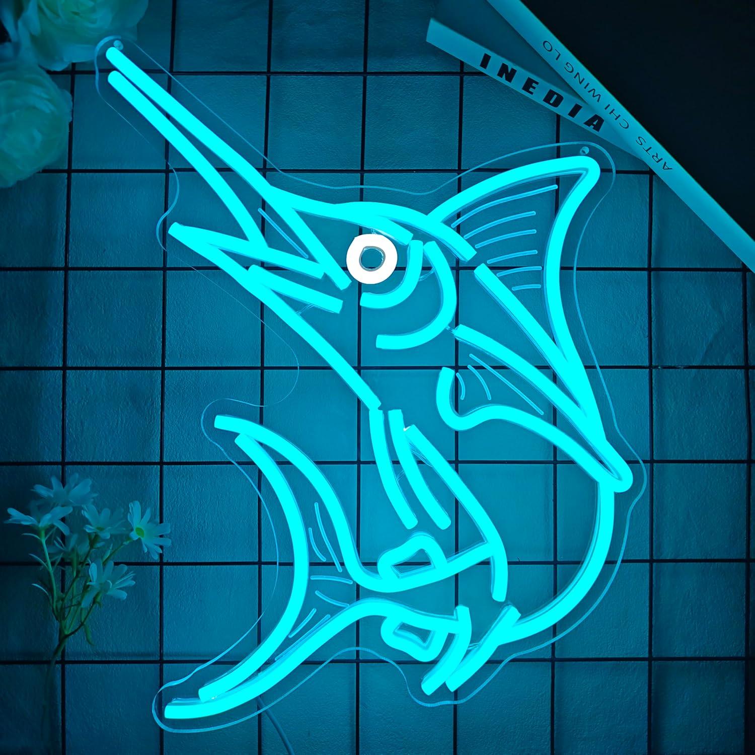 Marlin Fish Neon Sign Deep Sea – Home Bar And Restaurant Bewertung und Preis