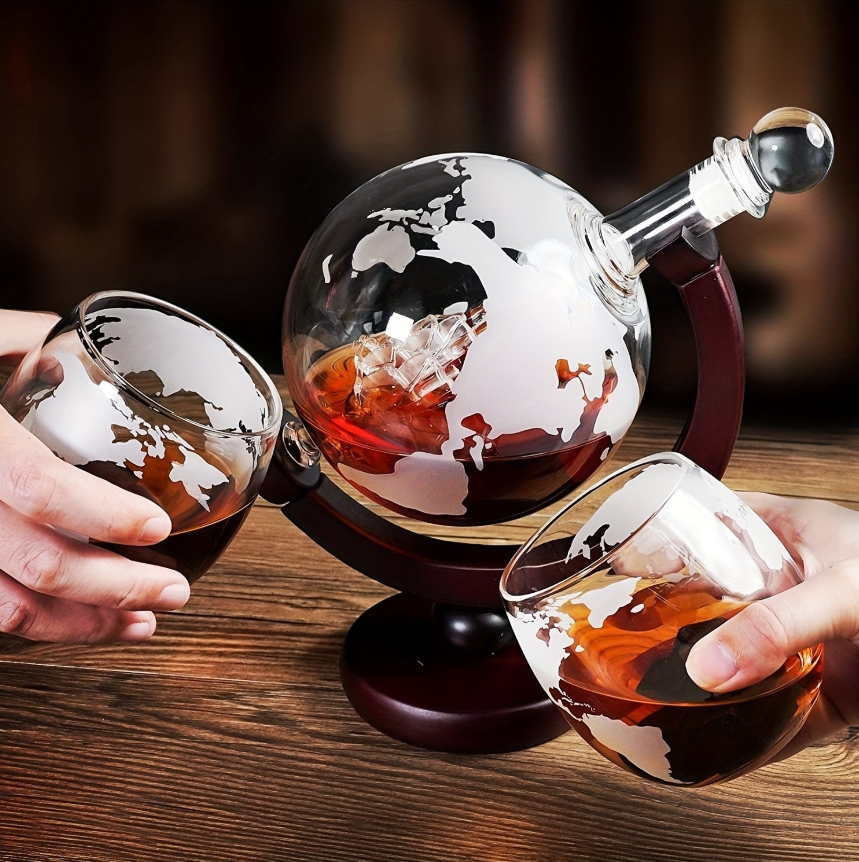 Globe Shaped Whiskey Decanter  – Decanter Globe Set Bewertung und Preis