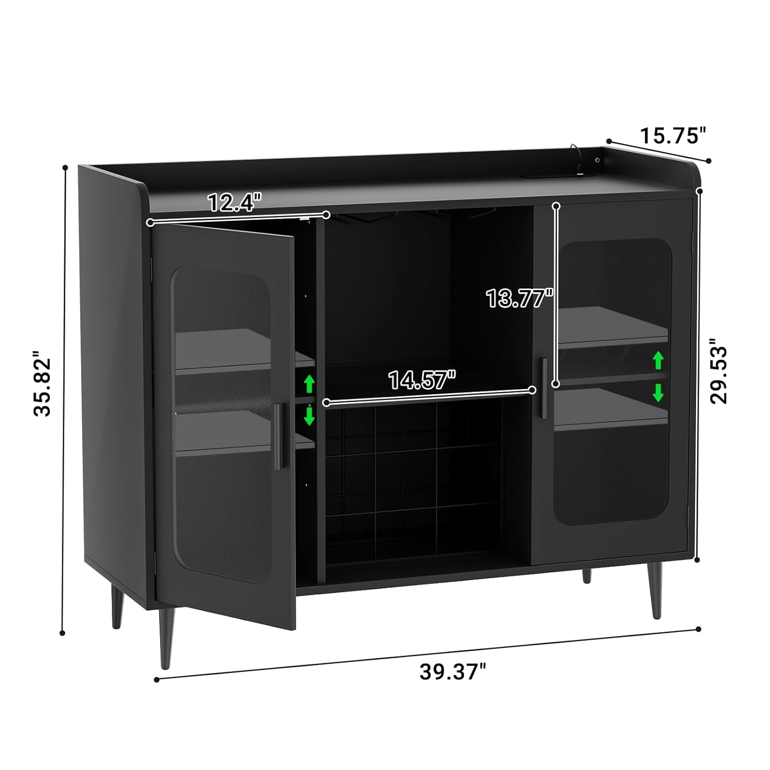 Liquor Cabinet Bar with Power  – Home Bar And Cabinet Bewertung und Preis