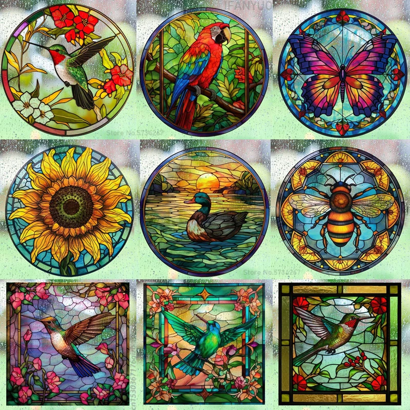 Retro Colorful Stained Humming – Old Fashioned Glass Bewertung und Preis