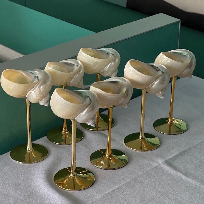 Natural Conch Wine Glass Bar a – Home Bar And Cabinet Bewertung und Preis