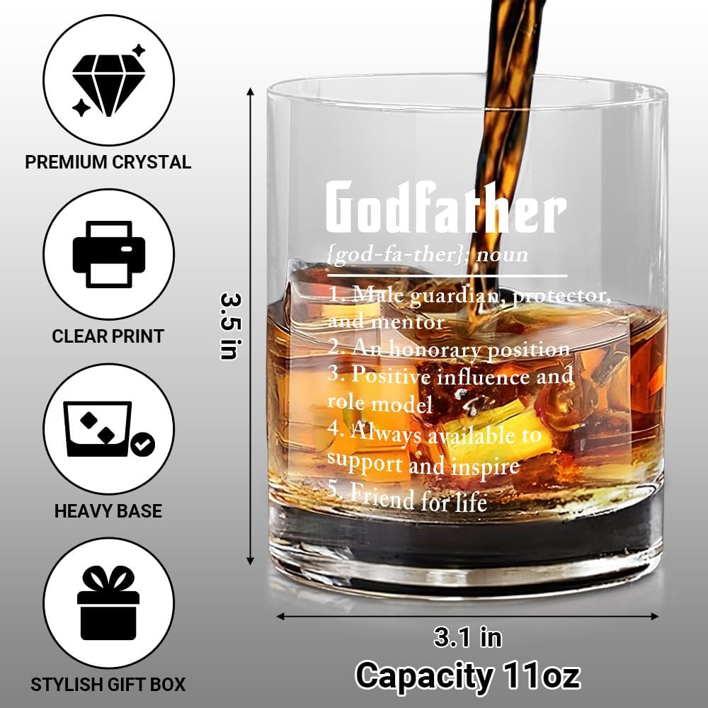 11oz Godfather Whiskey Glass,  – Old Fashioned Glass Bewertung und Preis