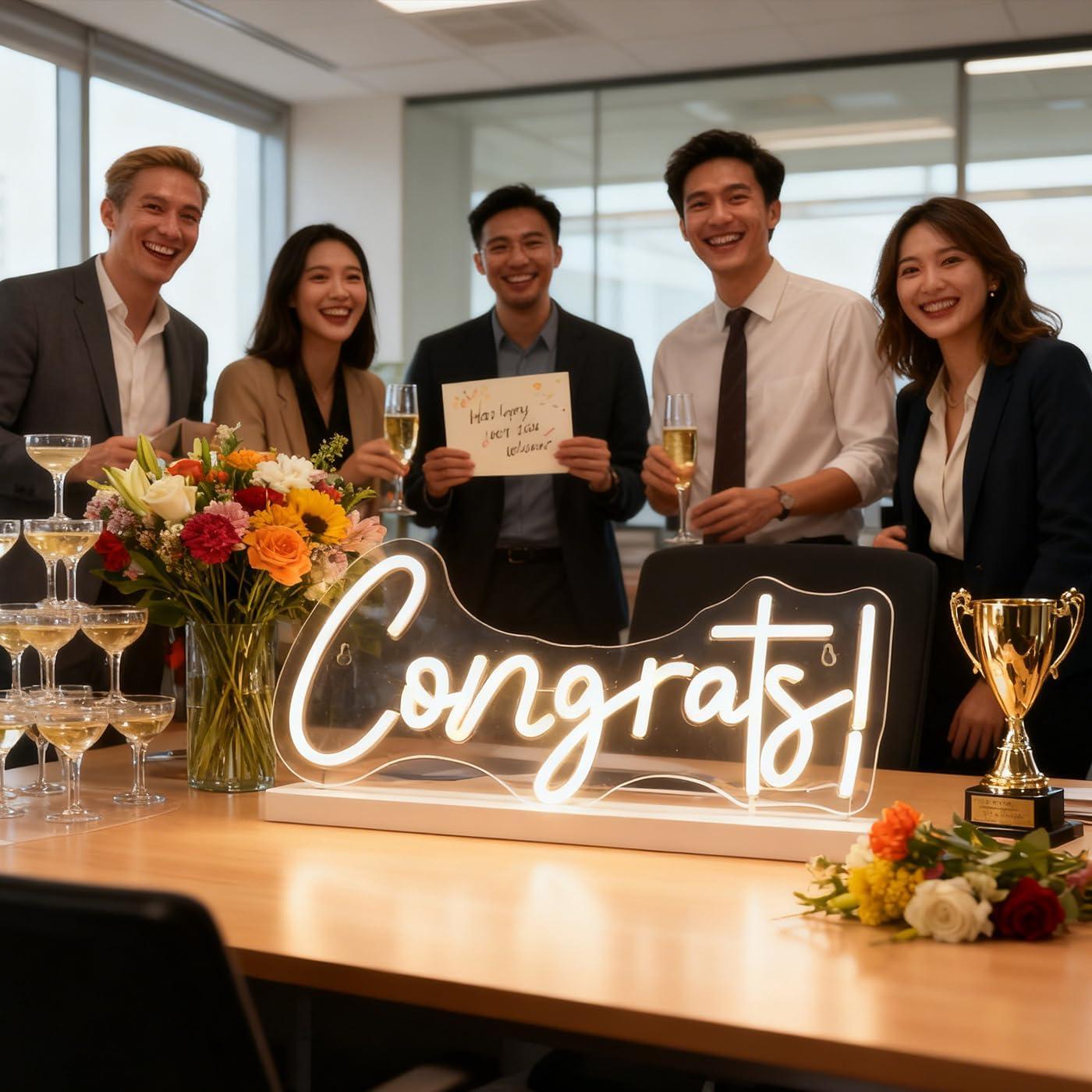 Congrats Neon Sign LED Word Li – Home Bar Word Bewertung und Preis