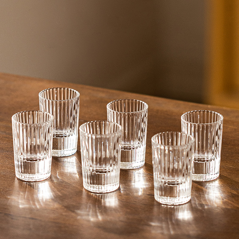 6pcs Set 20ml Striped Foreign  – Old Fashioned Glass Bewertung und Preis