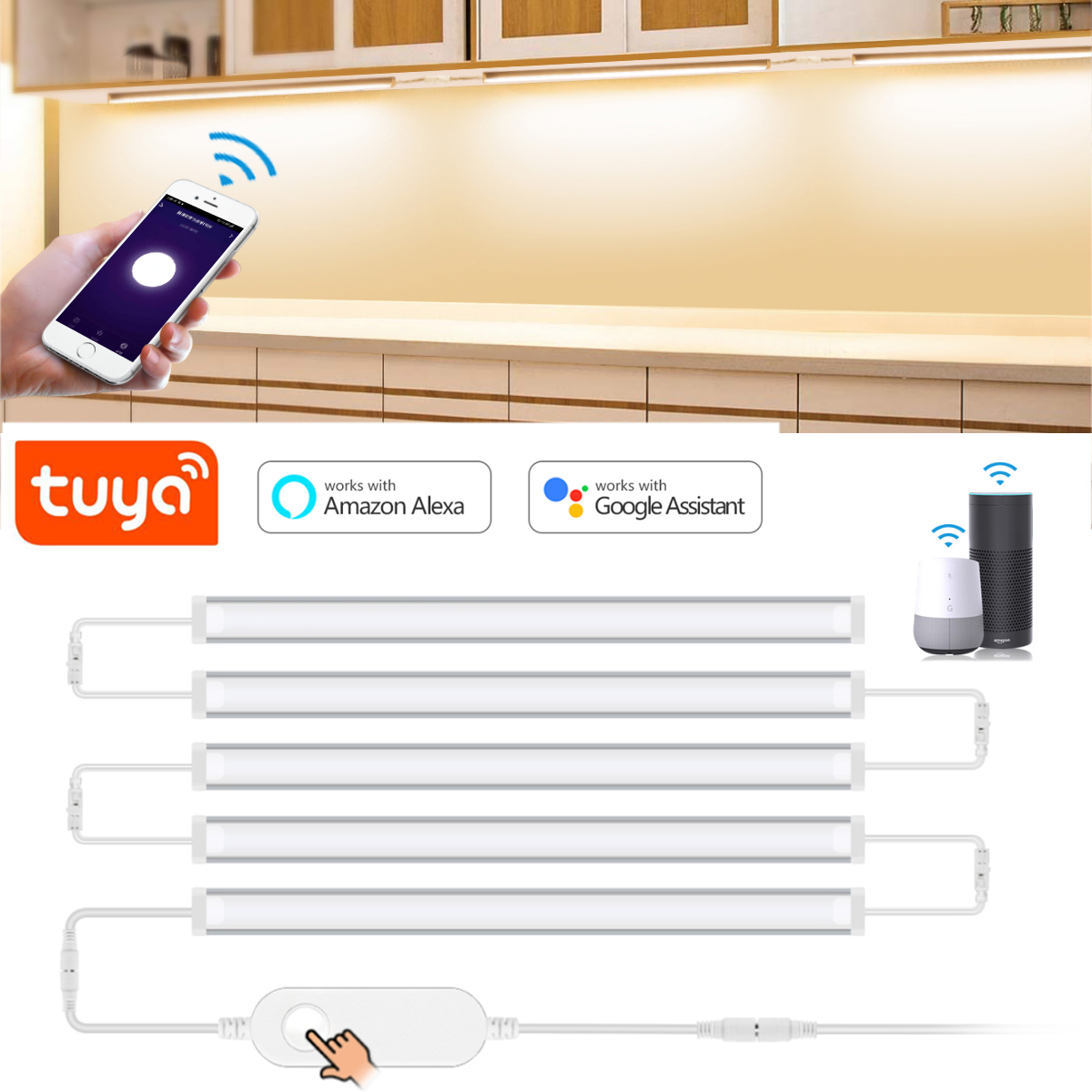 1-5 Pcs Kitchen Tuya Smart LED – Home Bar And Cabinet Bewertung und Preis