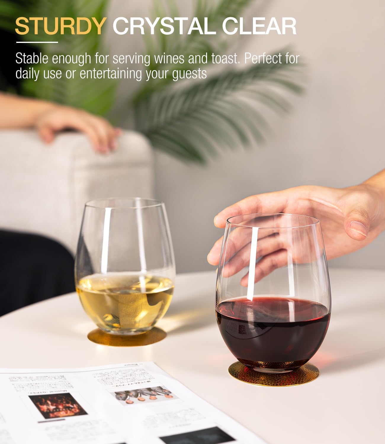 Stemless Wine Glasses Set of 4 – Home Bar Set Bewertung und Preis