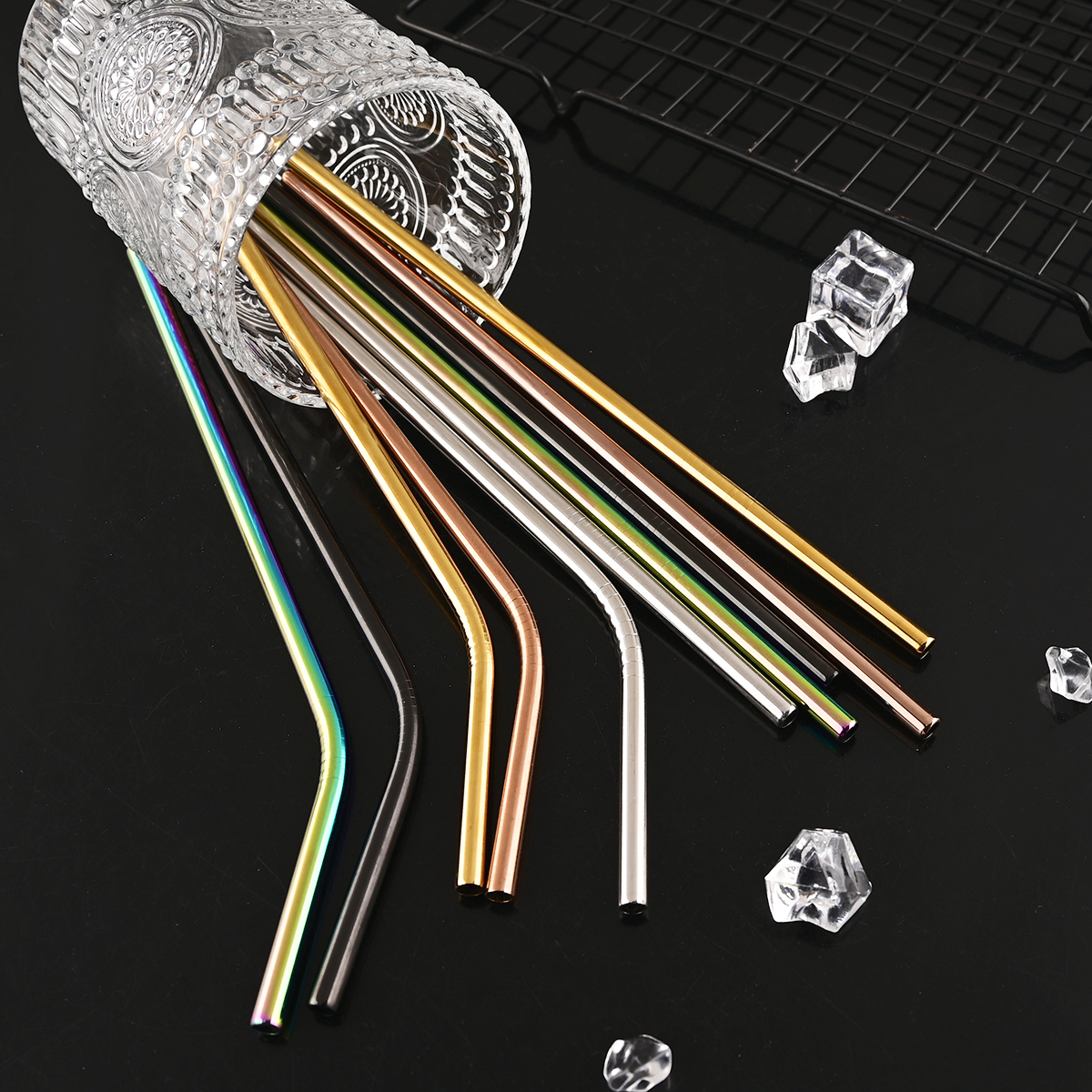 14Pcs Reusable Rose Gold Straw – Home Bar Setup Bewertung und Preis