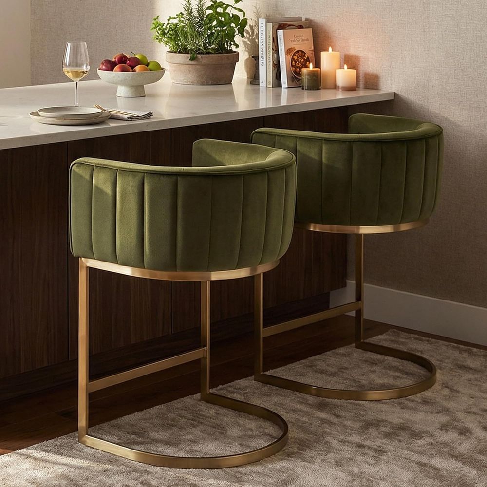 24 Velvet Upholstered Counter  – Home Bar And Counter Bewertung und Preis