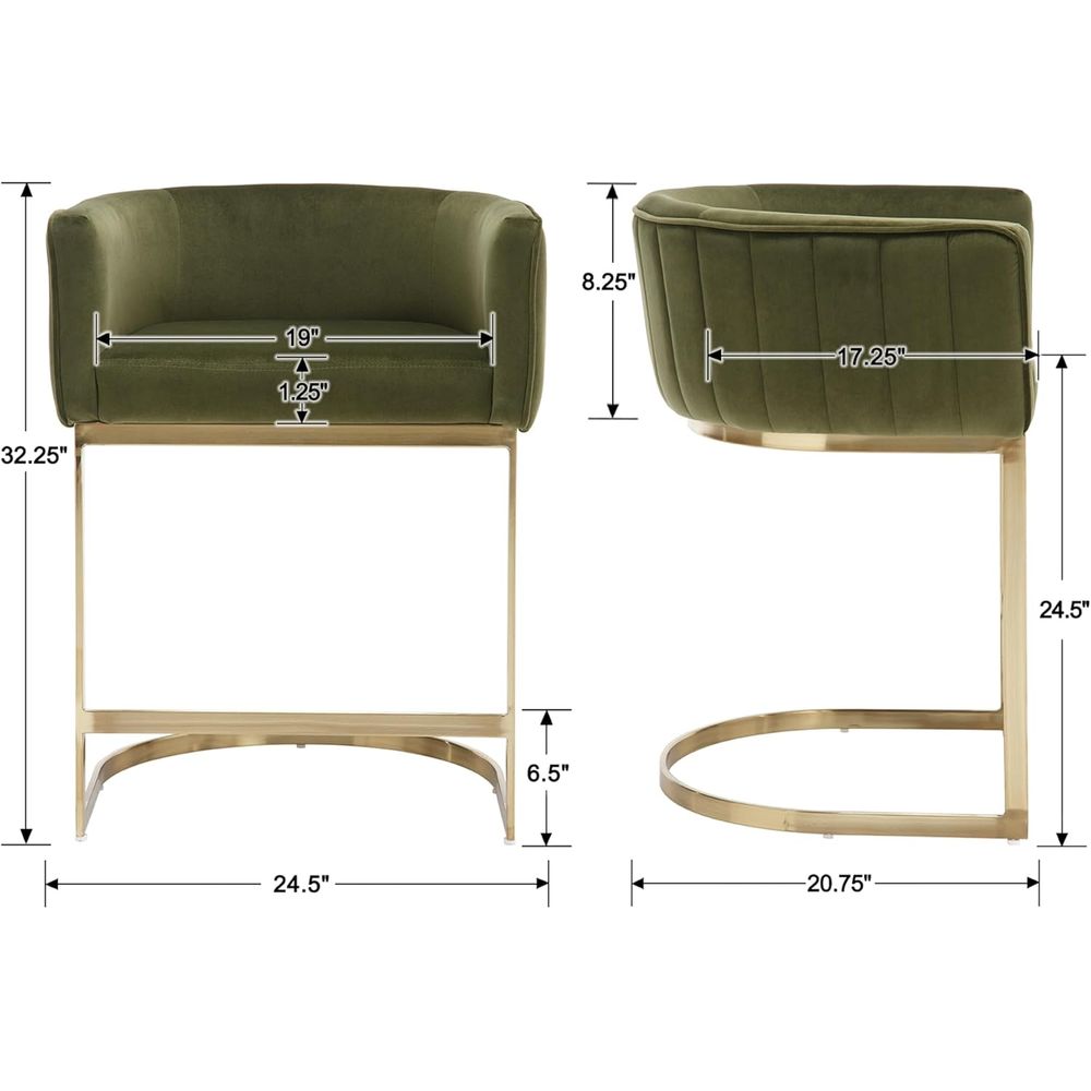 24 Velvet Upholstered Counter  – Home Bar And Counter Bewertung und Preis