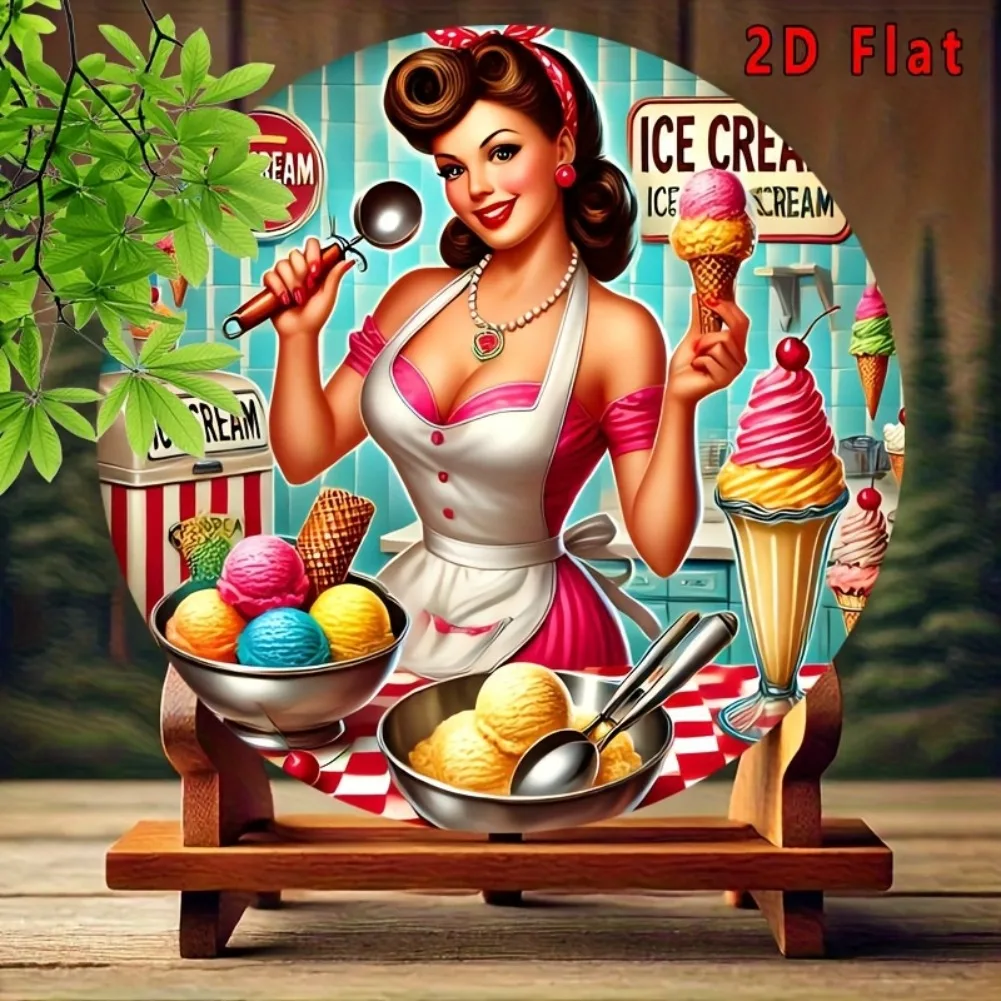 2D Flat 1pc, Round Ice Cream S – Home Bar And Kitchen Bewertung und Preis