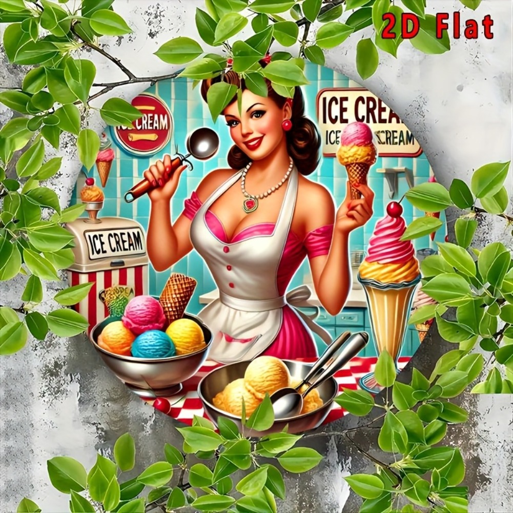 2D Flat 1pc, Round Ice Cream S – Home Bar And Kitchen Bewertung und Preis