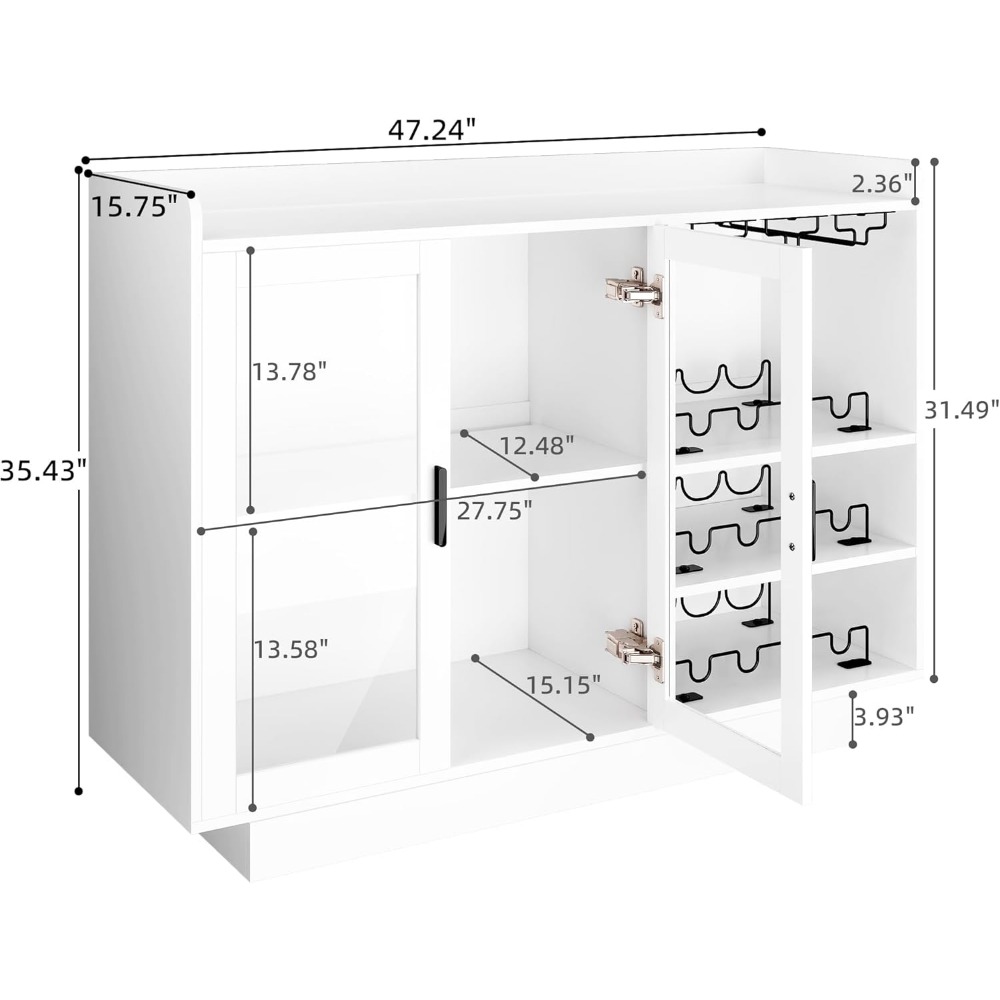 Wine Bar Cabinet with LED Ligh – Home Bar And Cabinet Bewertung und Preis