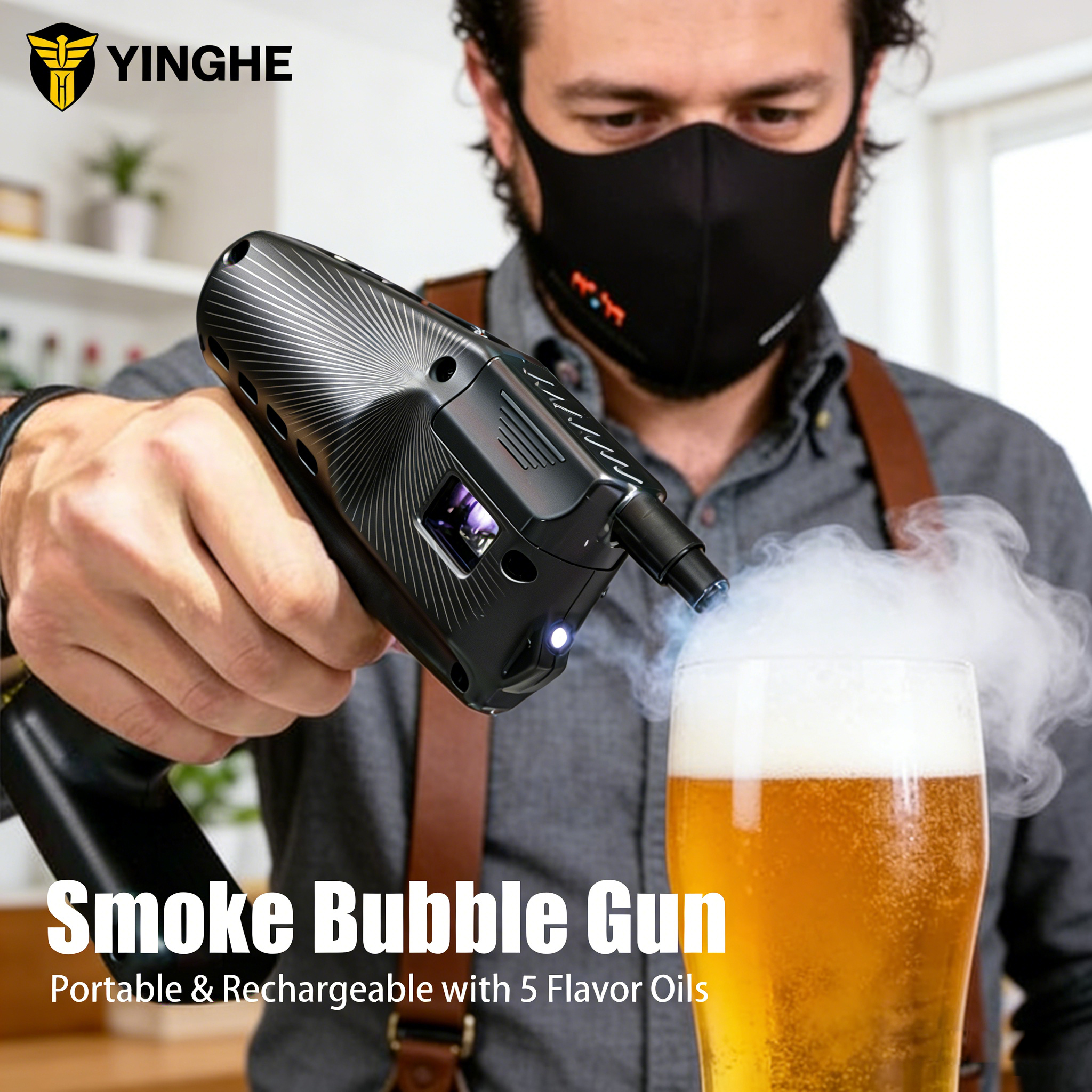 Cocktail Smoke Bubble Gun - US – Smoking Gun Kit Bewertung und Preis