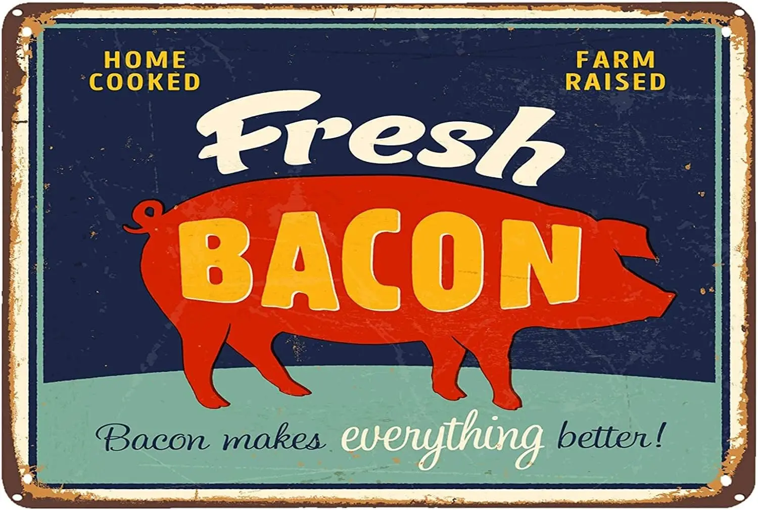Bacon Tin Signs Dilicious Home – Home Bar And Restaurant Bewertung und Preis
