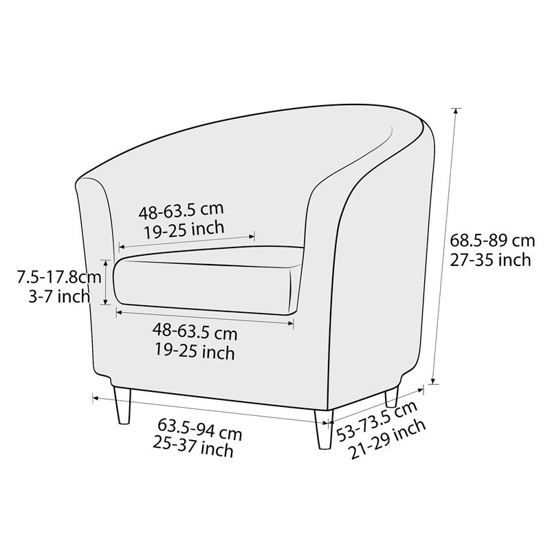Solid Color Club Armchair Cove – Home Bar Lounge Bewertung und Preis