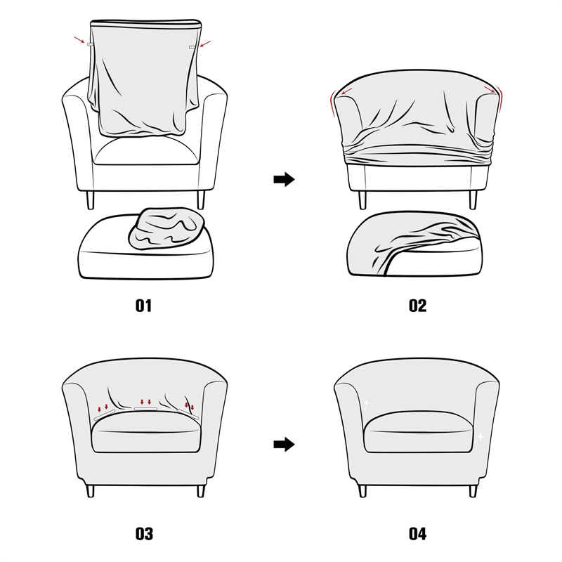 Solid Color Club Armchair Cove – Home Bar Lounge Bewertung und Preis