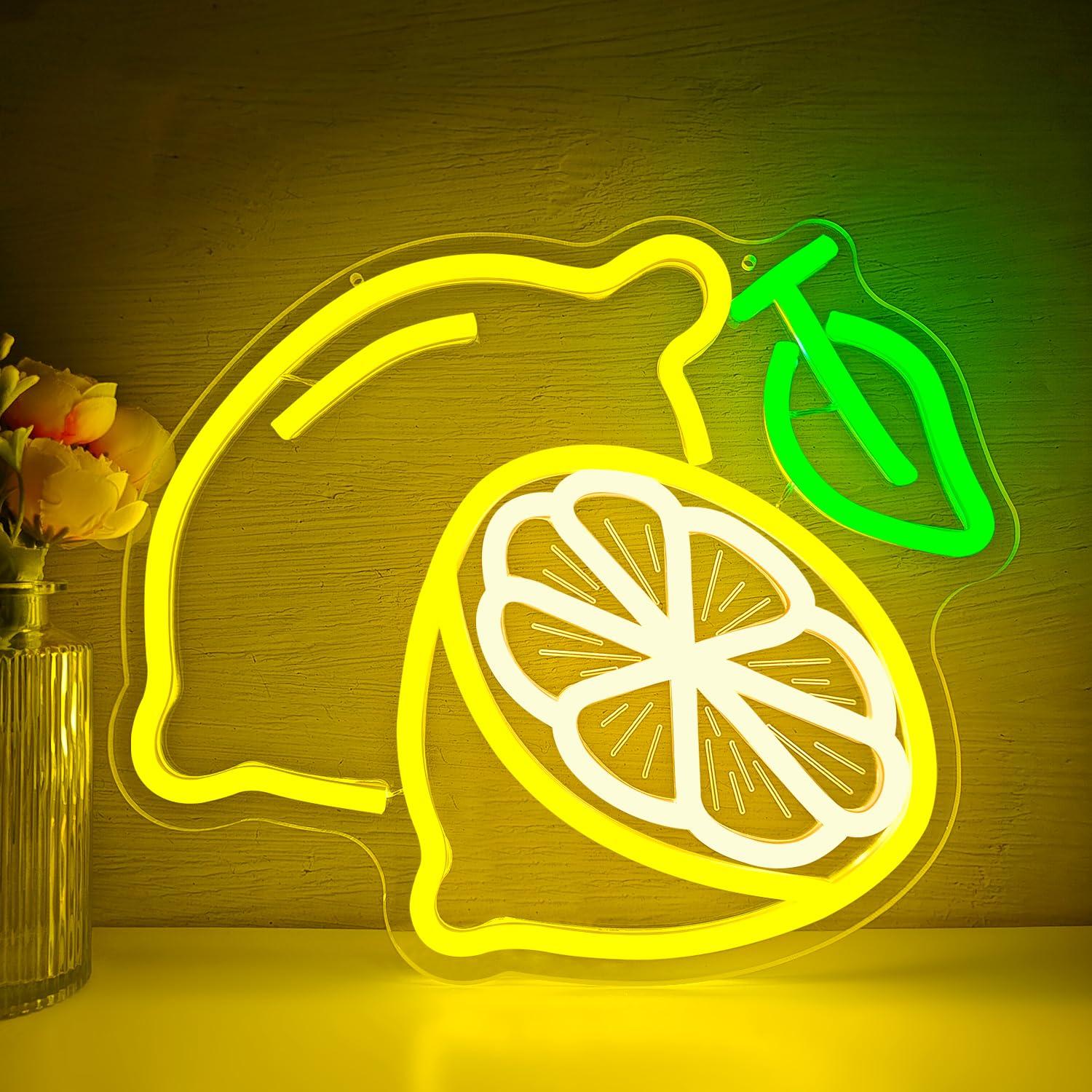 Lemon Neon Sign Dimmable LED L – Home Bar And Kitchen Bewertung und Preis