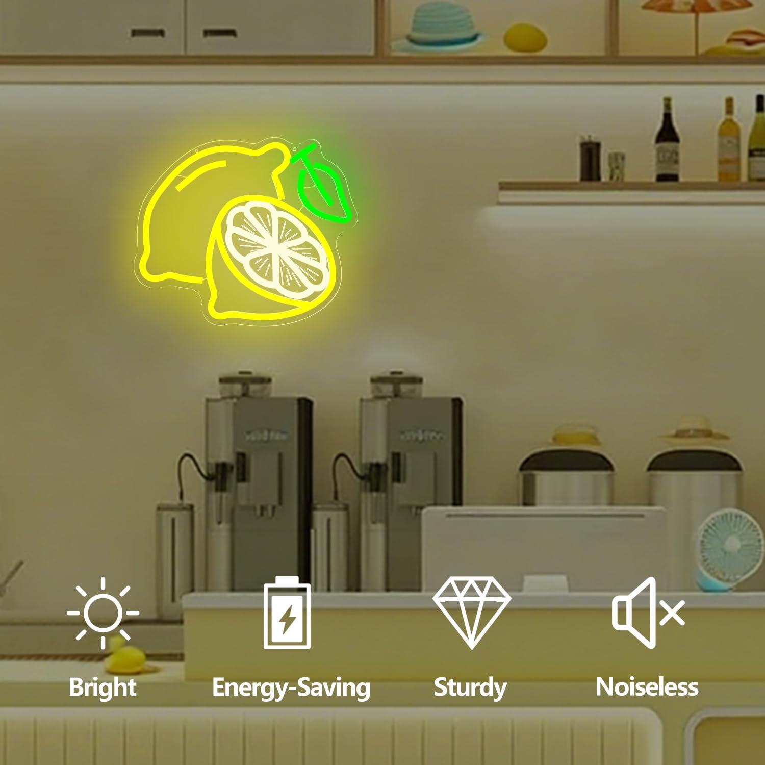 Lemon Neon Sign Dimmable LED L – Home Bar And Kitchen Bewertung und Preis