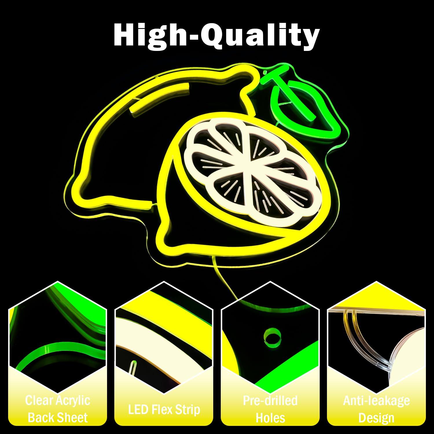 Lemon Neon Sign Dimmable LED L – Home Bar And Kitchen Bewertung und Preis