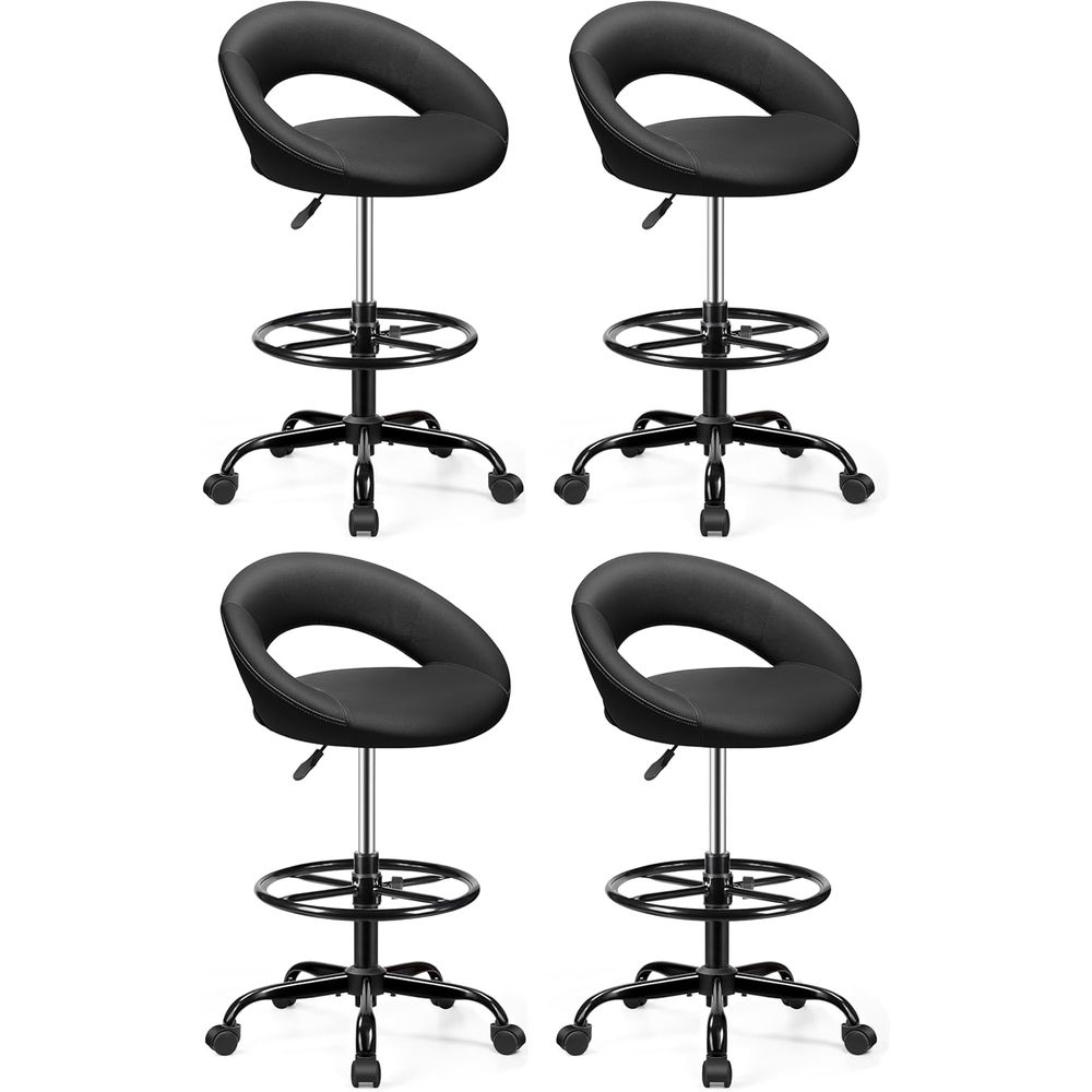 Adjustable Swivel Bar Stools w – Home Bar And Kitchen Bewertung und Preis